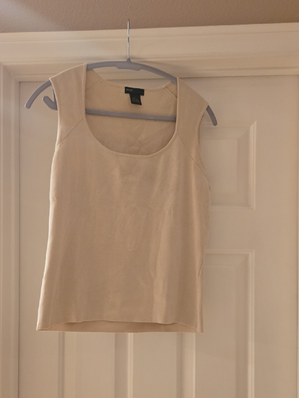 Talbots Cream Scoop Neck Tank Top